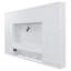 Grand lit escamotable mural avec placard, tiroirs et tablettes, blanc