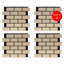 Brick Pattern Acoustic Wall Panel - PET + MDF Size: 610 x 690 mm - Pack of 4