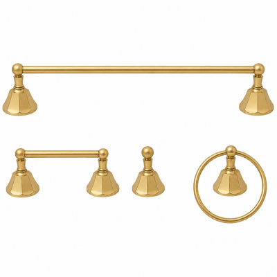 Ensemble de quincaillerie d'accessoires de salle de bain 4 pièces Mississippi P4BMIS18