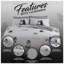 Cotton Blend, Polyester No Pattern Duvet Cover Set with Pillowcases-1409883414