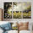 Toile naturelle avec cadre flottant