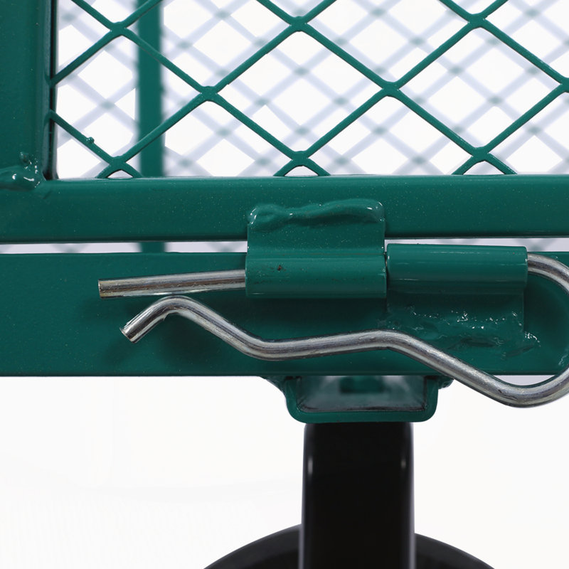 Chariot de jardin en acier, Vert