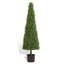 Topiaire arbre plante en pot décorations d'arbres pour le salon intérieur arbre extérieur buis artificiel 120 cm 2 pièces / ensemble