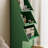 Modern creative Christmas decorated bookcase