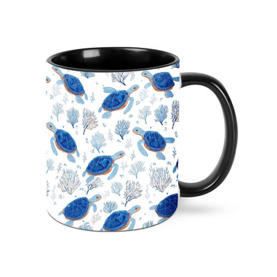 Sea Turtle Coffee Mug Novelty Tea Cup Ceramic Mugs 11oz Cute Coffee Cups