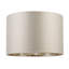 20cm H Cotton Drum Lamp Shade ( No Direct Attachment Method ) in Beige