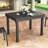 Loreyna Rectangular 4 - Person Outdoor Dining Set with Aluminum Frame and Armchairs-404067708