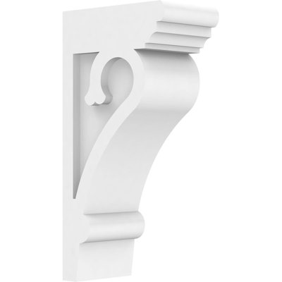 3"W x 5"D x 10"H Standard Mayflower Signature Urethane Corbel, Primed Tan
