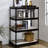 Rectangular Bookcase With Adjustable Shelves, Living Room Shelving Unit