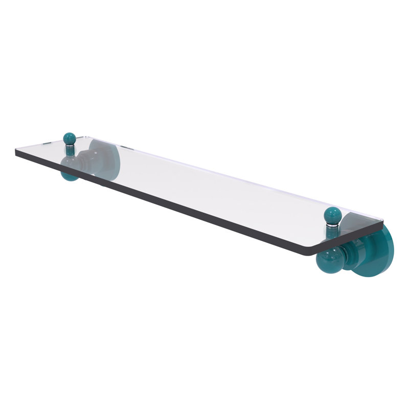 Astor Place Floating Shelf, 3" H x 22" W x 5" D, Glokzin Teal