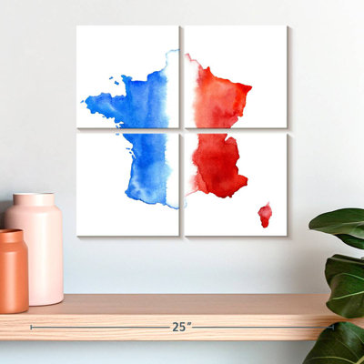 Carte du drapeau de la France
