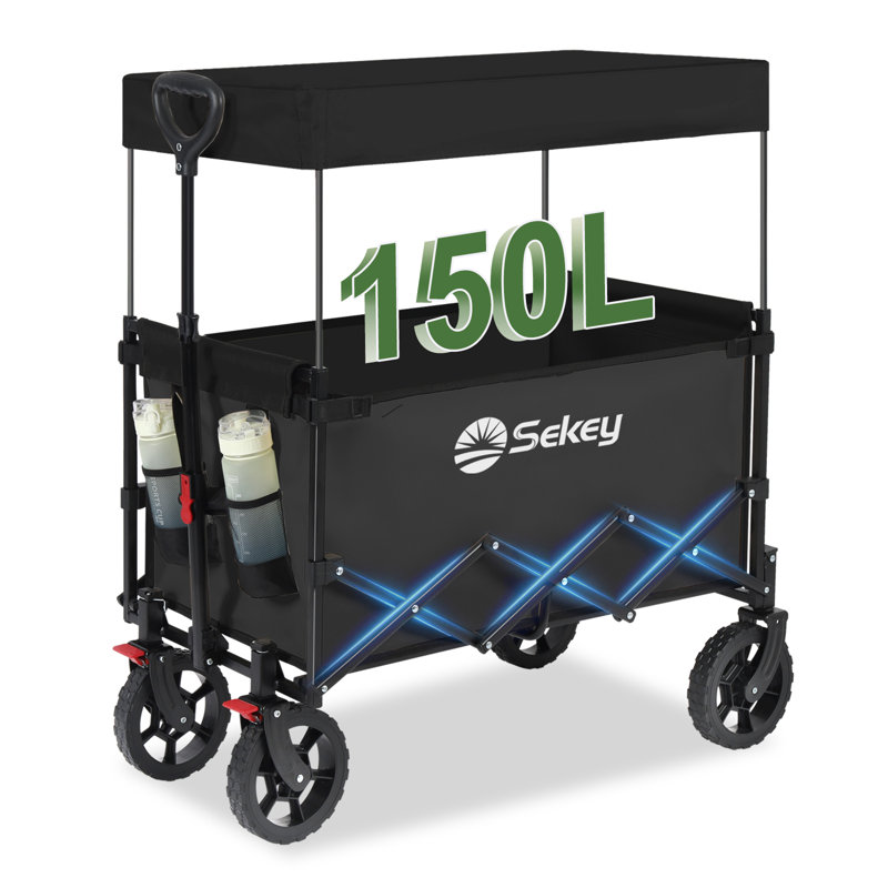 Garden Carts with Roof, Dark Grey
