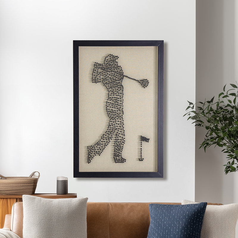 Golfer Shadow Box - Wall Art