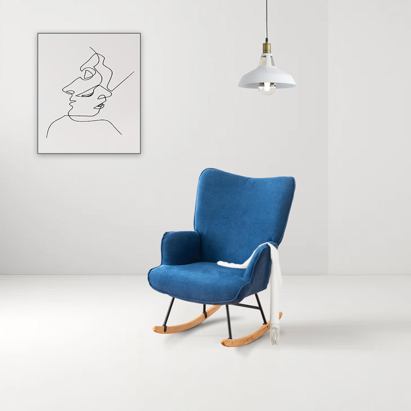 Chaise berçante Sakhi, Bleu marine