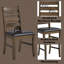 Ensemble de 2 chaises d'appoint contemporaines en cuir synthétique et noyer, confortables et élégantes pour les espaces de salle à manger et de salon modernes