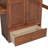 Solid Pine Full Size Multi-functional Loft Bed with Integrated Desk and Storage Solutions, Warm Brown