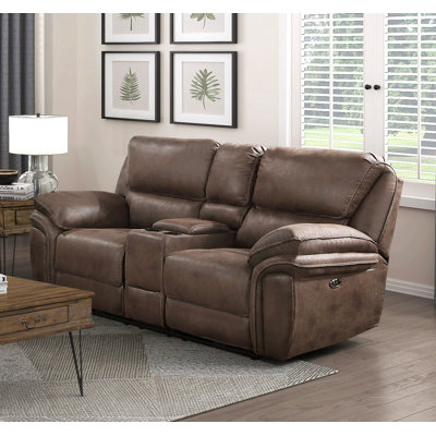 Plush Modern Design Living Room Power Reclining Loveseat Microfiber Upholstery Usb Port Solid Wood Frame Furniture 1Pc