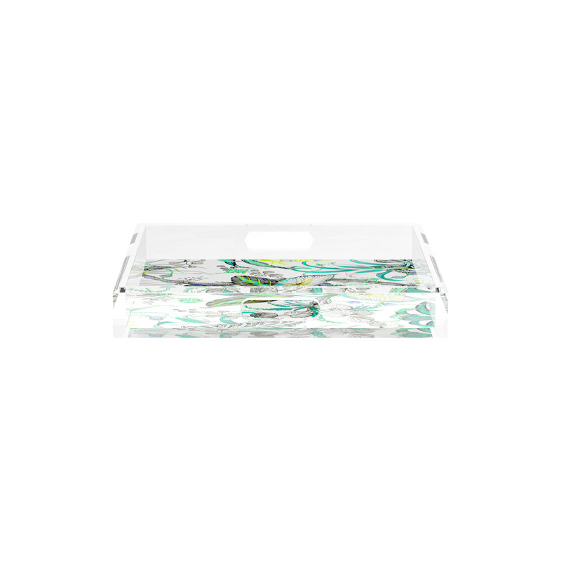 Plateau décoratif Amazonia, Tourmaline, L 12 po x P 12 po x H 2 po