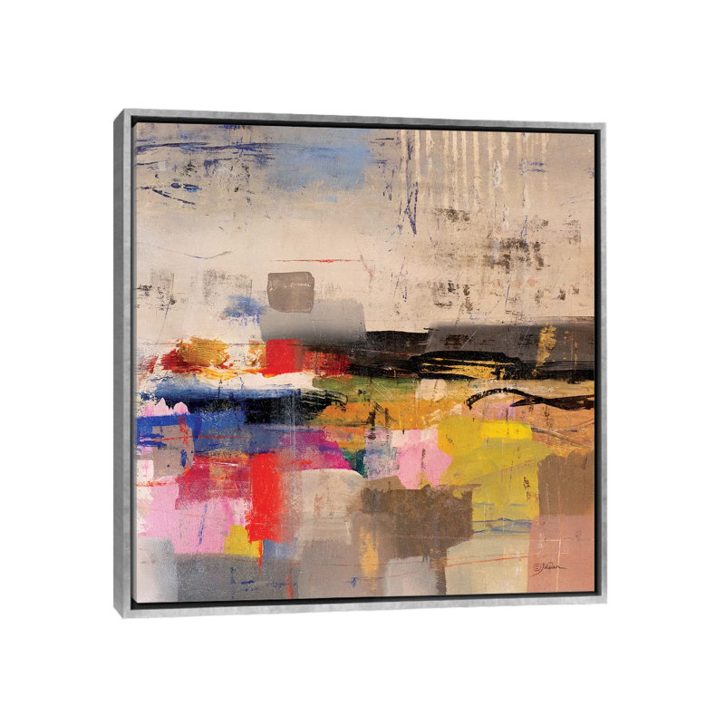 " Float " by Julian Spencer, No Mat, 26" H x 26" W x 1.5" D, Silver Framed Canvas