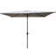 Parasol de patio 6 x 9 pi - Construction, résistant aux intempéries, inclinaison facile pour le bord de la piscine bloquant 9 pi x 6 pi, poteau rouillé, manivelle et cour à boutons