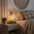 Vimet 14" Wicker Rattan Table Lamp With Wood Base
