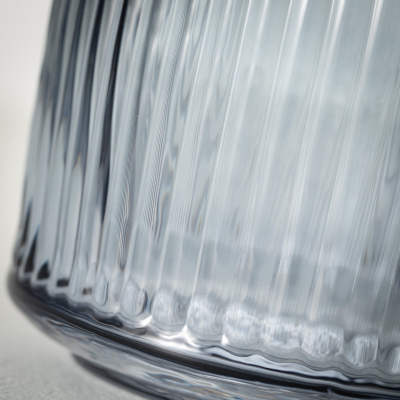 Ruebin 8'' Glass Table Vase, Gray