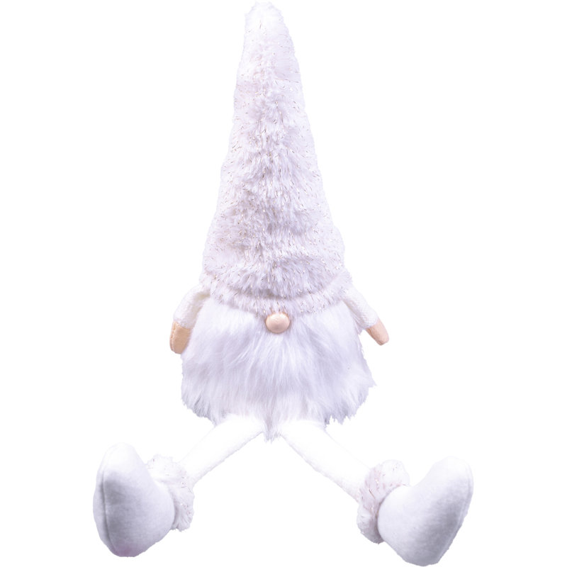 Cheve Christmas Stuffed Holiday Accent, White
