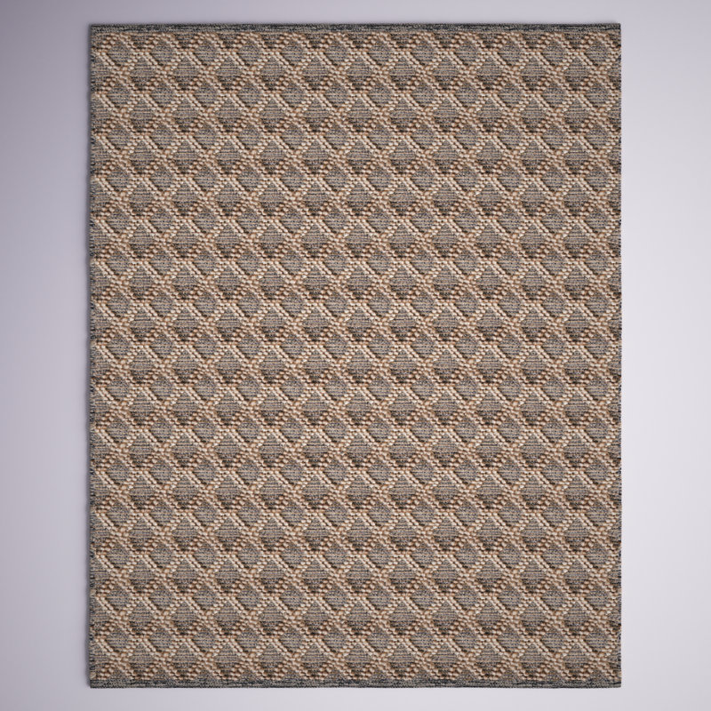 Americus Natural Fiber 382 Area Rug In Natural / Black, Rectangle 8' x 10'