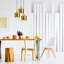 Lustre moderne doré à hauteur réglable 18,1 po x 18,1 po | Corps en métal, 48,8 pouces de hauteur | 3 x douilles E27 (40 W maximum) | Design scandinave glamour, parfait pour le salon, la salle à manger ou le vestibule-1734205620
