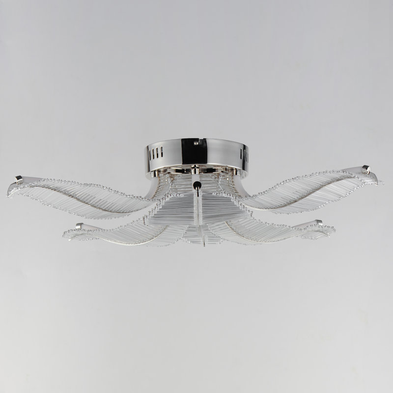 Lillet 6 - Light LED Flush Mount, Polished Nickel