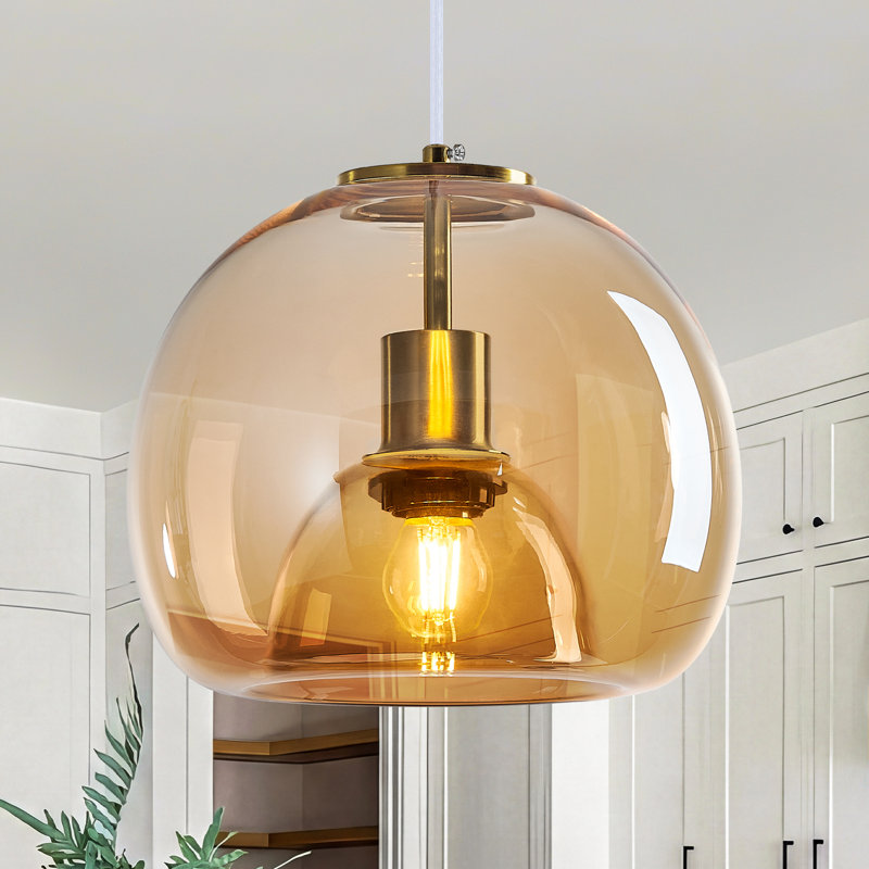 Figen 1 - Light Single Pendant, Cognac, Gold