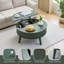 Table basse à plateau relevable avec rangement, tables basses rondes cannelées-628645775