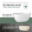 55" Freestanding Soaking Acrylic Bathtub Contemporary Free Standing Bath Tub Modern Stand Alone Tub-92296254