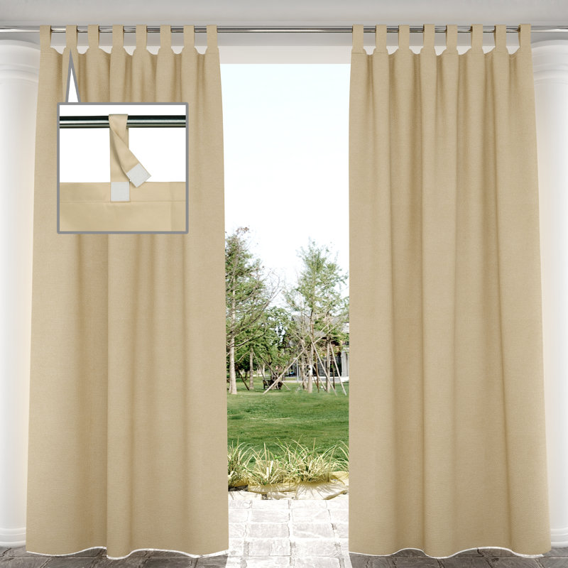 Rideau occultant et isolant Abba, Beige, L 52 po x L 84 po