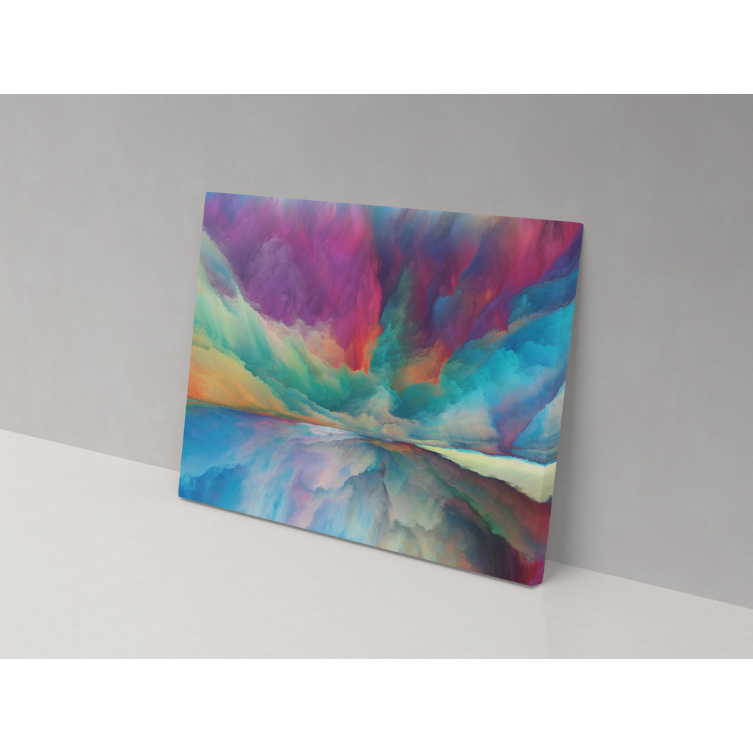 Technicolour Storm - Wrapped Canvas Painting