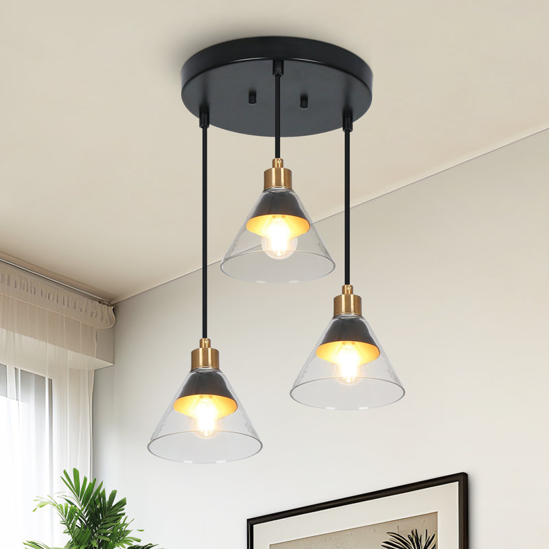 Lustre encastré 3 lumières Modern
