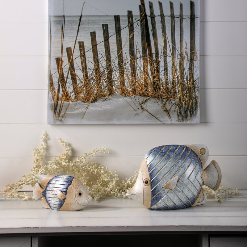 7.5-12" Terracotta Ocean Fish