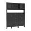 Armoire à chaussures multifonctionnelle avec 6 tiroirs rabattables et 3 tablettes réglables-372989418