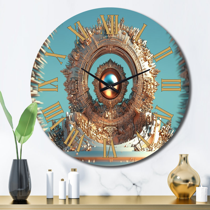 Horloge murale en métal, Grand