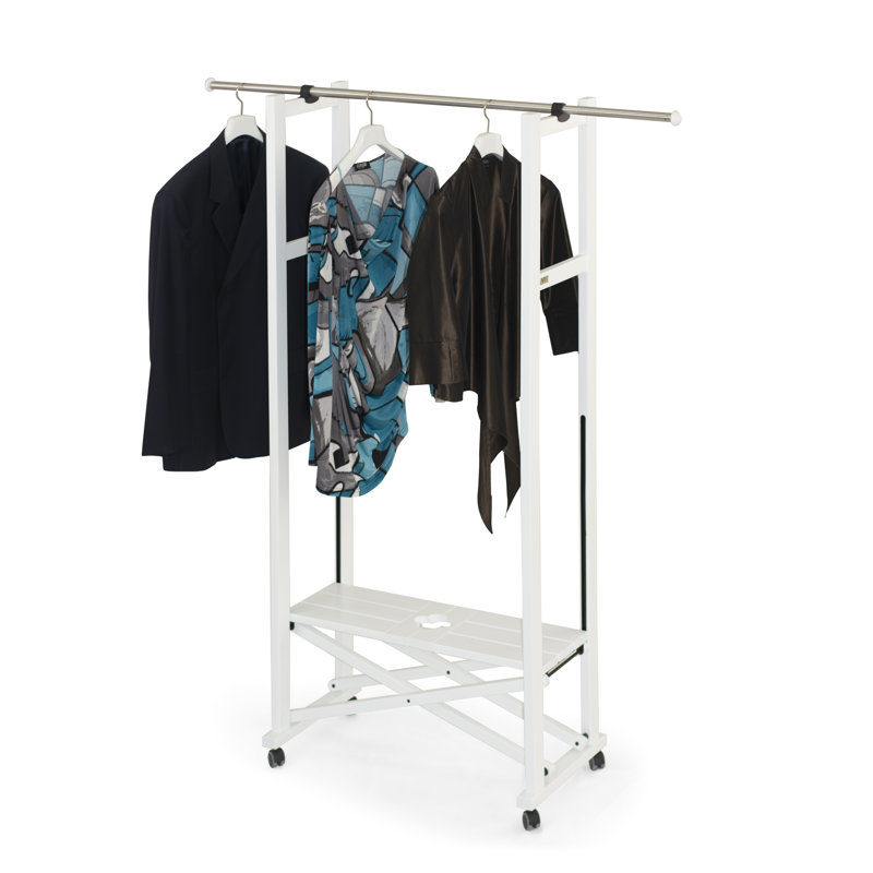 Rosemont Solid Wood Freestanding Coat Rack, Bianco