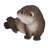 Otter Laying Back Statue