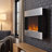 Wrought Studio Electric Fireplace - 36 Inch Wall Mounted Fireplace Heater with Remote Control Adjustable LED Flame Brightness and Heat