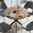 Round Metal Base Dining Table