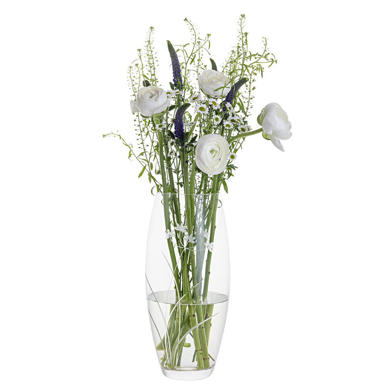 Glitz Clear 30Cm Glass Table Vase