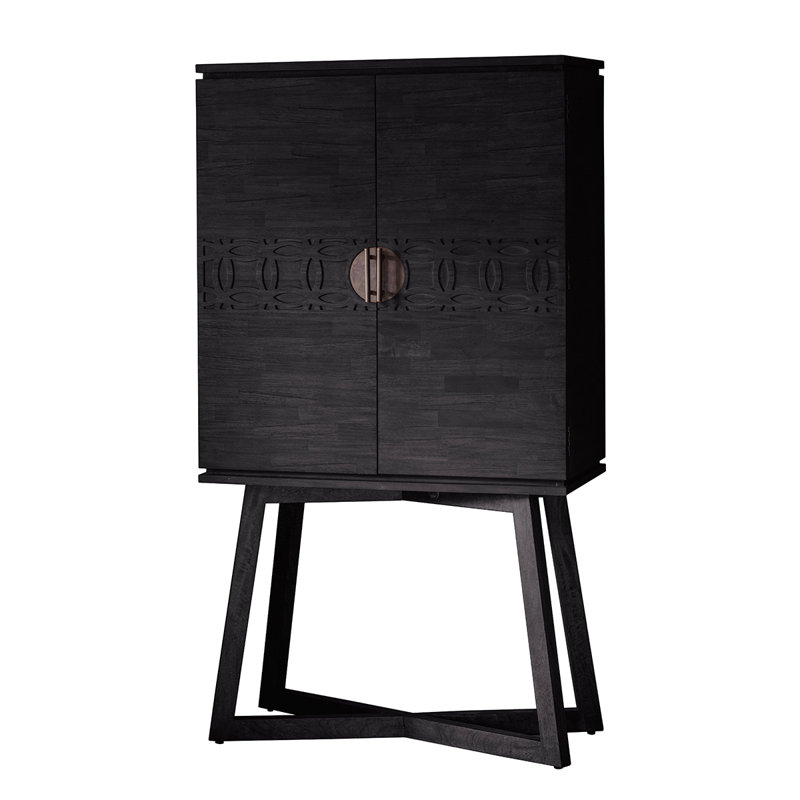 Seaberg 85cm Sideboard, Black Charcoal