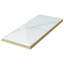 Classico Carrara 6" x 3" Glossy Ceramic Bullnose Tile Trim in White/Gray