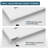3-Lite 78" Frosted Glass Double Bi-Fold Doors for 80" Door Opening Height with Installation Hardware Kit-100169603