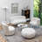 Stevie Upholstered Round Cocktail Ottoman-1183420428