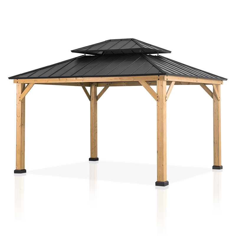13 pi. L 11 pi. X P 11 pi. D Pavillon de jardin en acier