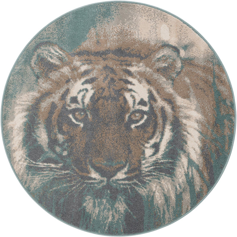 Eyes Telaya Rug, Round 5'1" x 5'1"